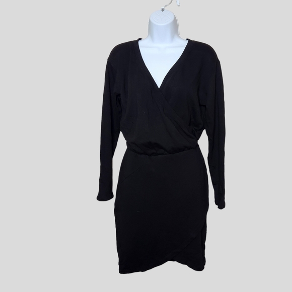 Monrow Dresses & Skirts - Monrow Supersoft Fleece Cross Over V Dress